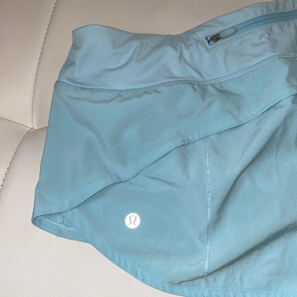 blue lululemon shorts